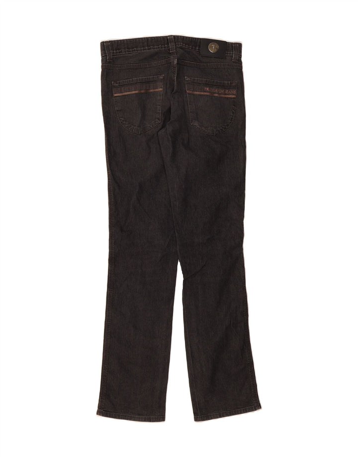 TRUSSARDI Womens Straight Jeans W30 L34 Grey Cotton Vintage Trussardi and Second-Hand Trussardi from Messina Hembry 
