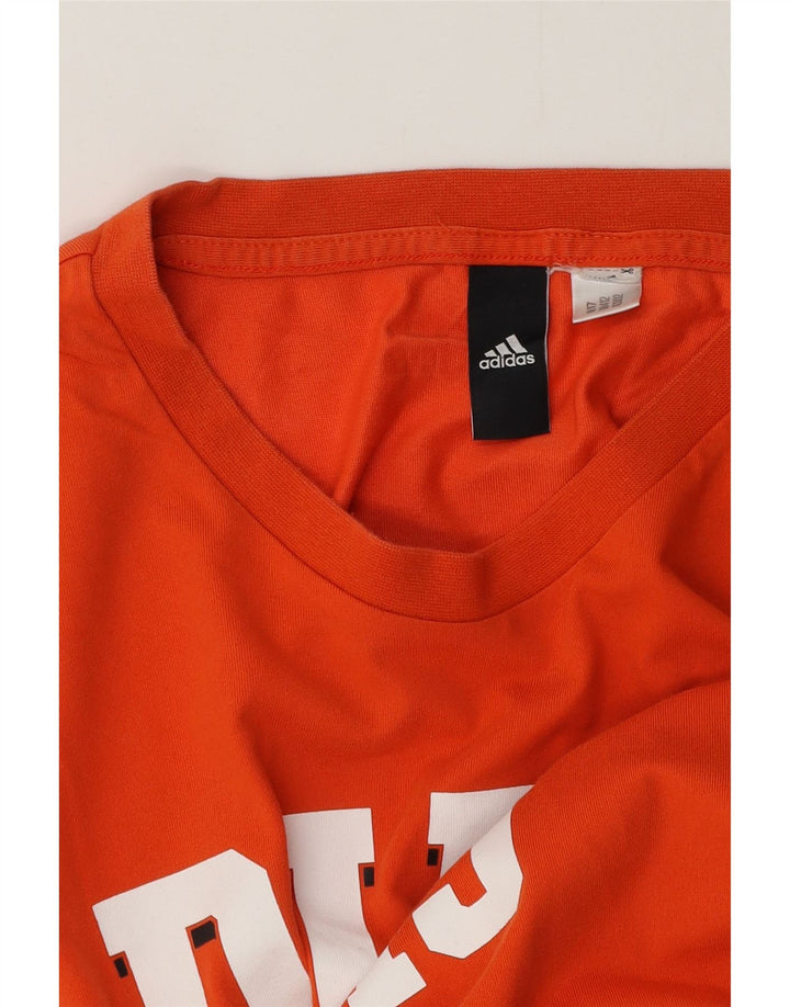 Adidas Mens Graphic T-Shirt Top Large Orange