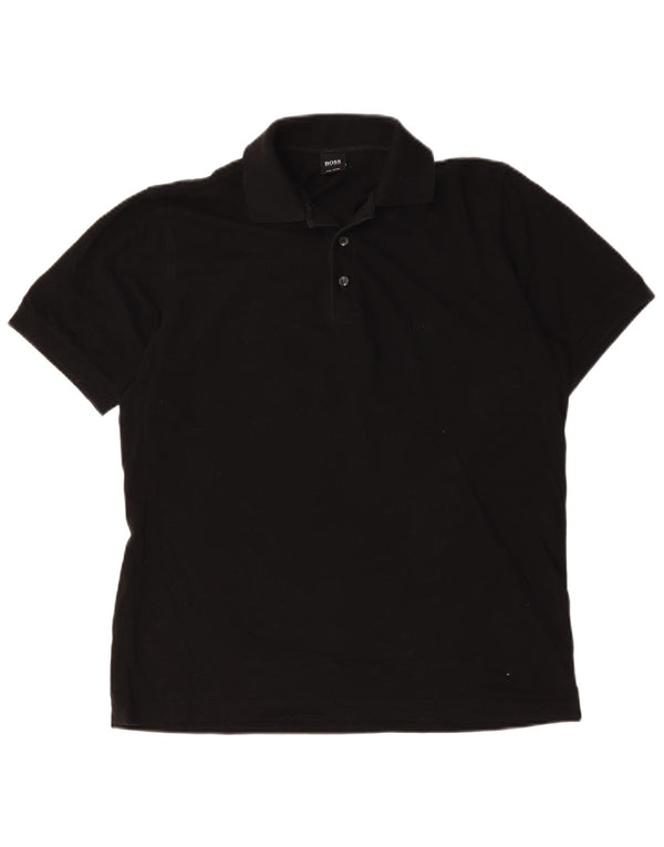 Hugo Boss Poloshirt til mænd Medium Sort Bomuld