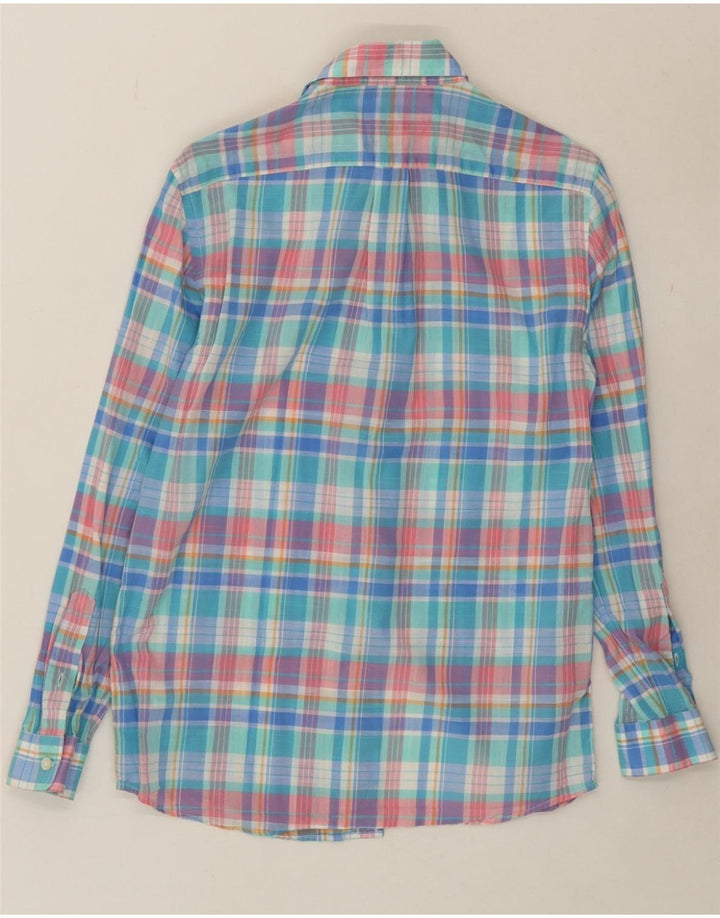VINEYARD VINES Boys Shirt 15-16 Years Large Blue Check Cotton Vintage Vineyard Vines and Second-Hand Vineyard Vines from Messina Hembry 