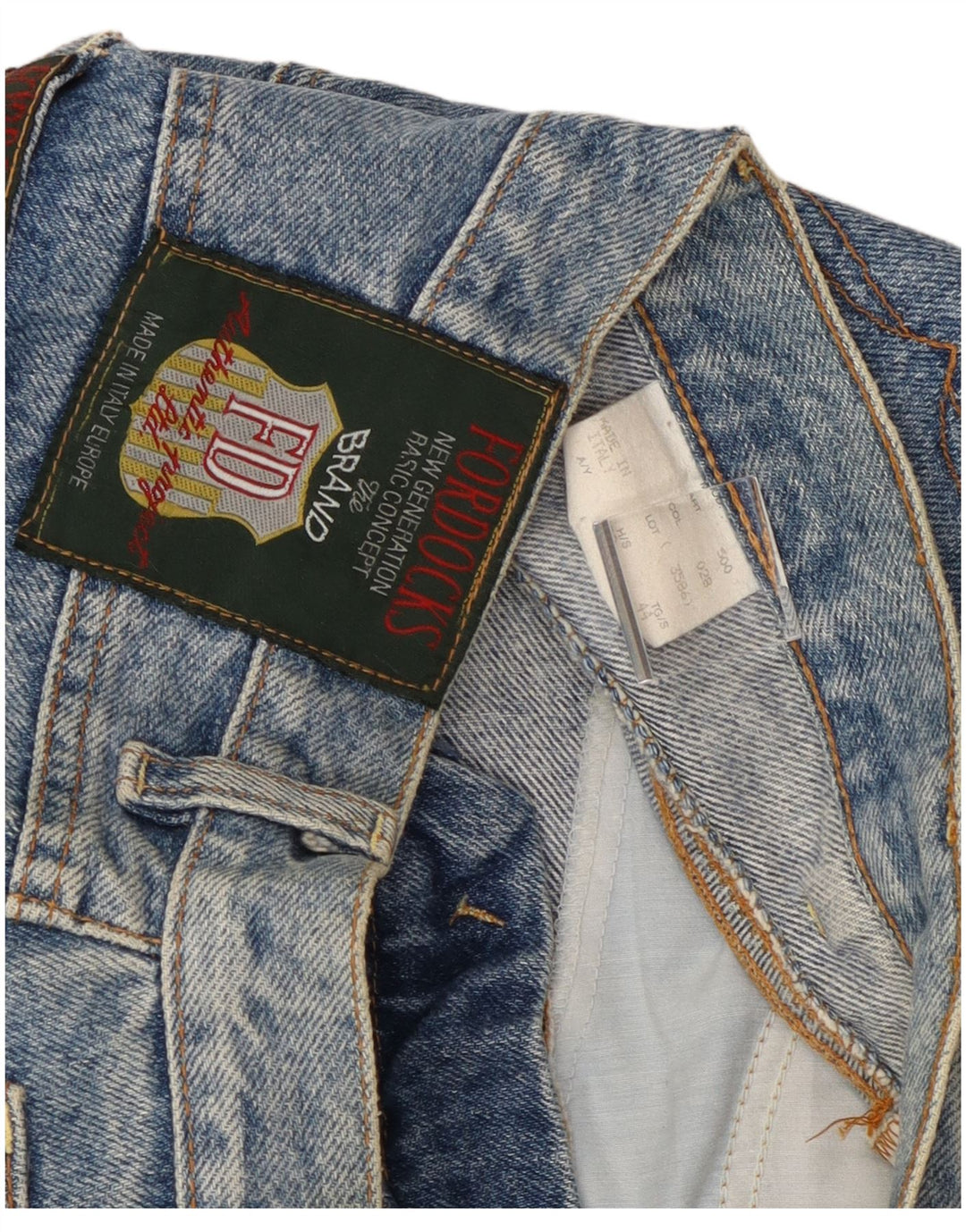 Gonna in denim da donna Fordocks IT 44 media W28 blu