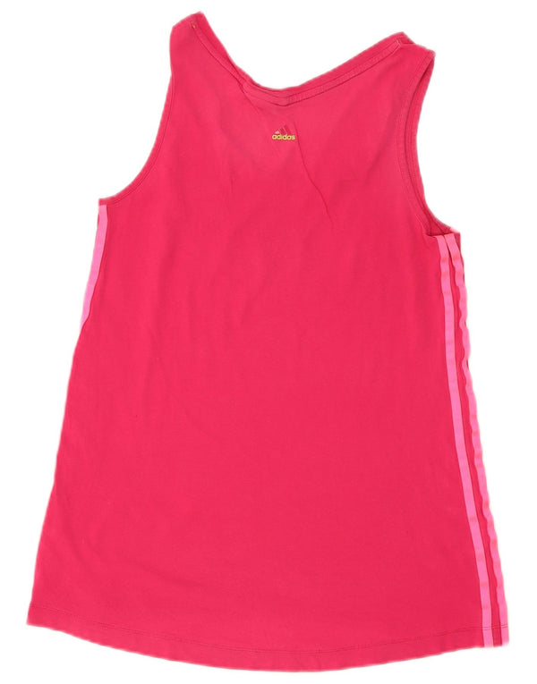 Adidas Dame Grafisk Vest Top UK 10 Small Pink