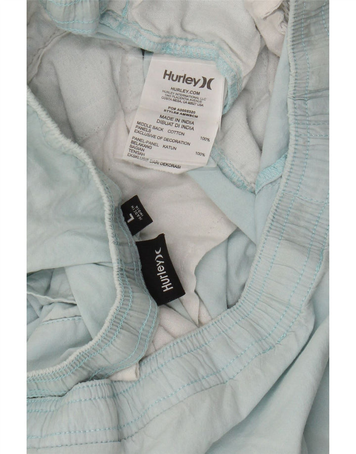 Hurley Mens Chino Shorts Large W36  Blue Cotton