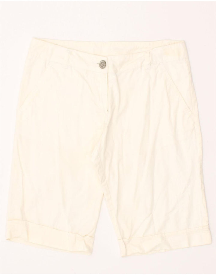 LOTTO Womens Bermuda Chino Shorts W28 Medium Off White Cotton Vintage Lotto and Second-Hand Lotto from Messina Hembry 