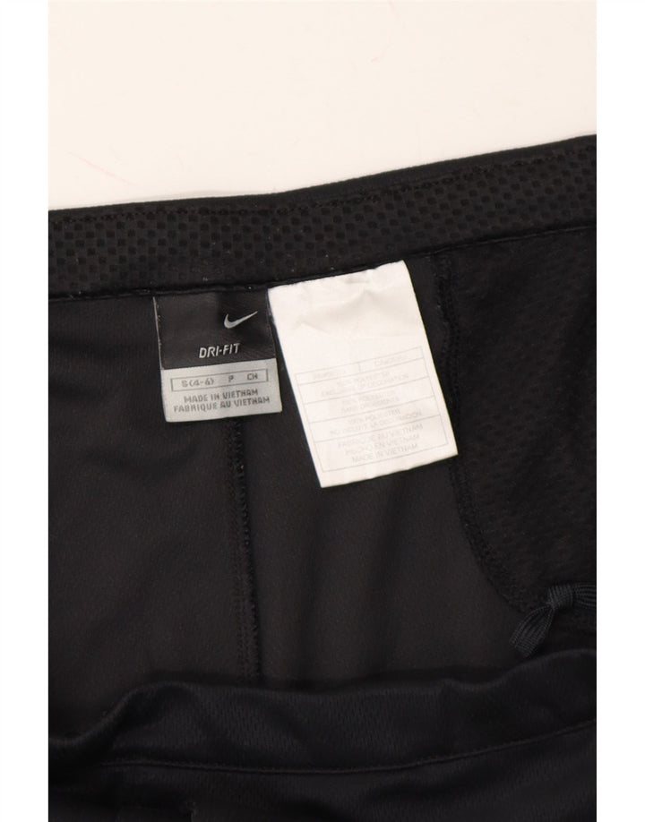 NIKE Womens Dri Fit Bermuda Sport Shorts US 4/6 Small  Black Polyester Vintage Nike and Second-Hand Nike from Messina Hembry 