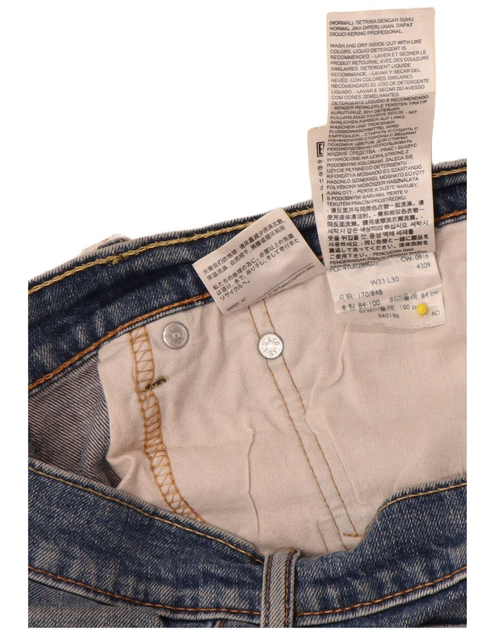 Levi's Herre 511 Slim Jeans W33 L30 Blå Bomuld