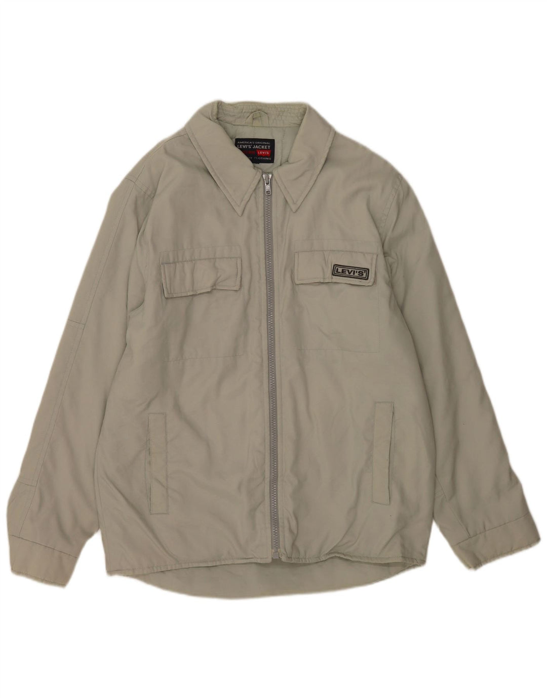Giacca utility da uomo Levi's UK 40 Large Grigia in poliammide