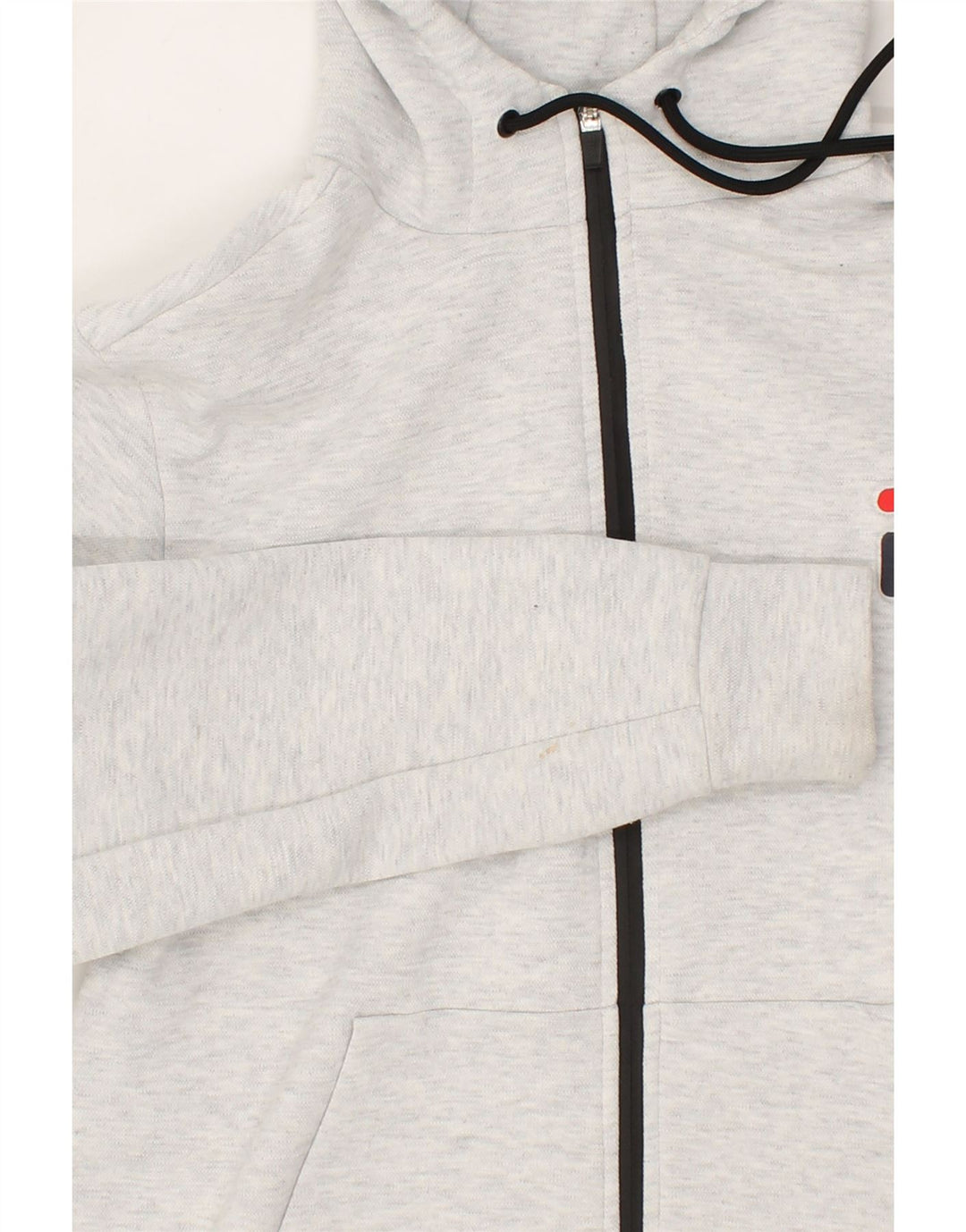 FILA Mens Zip Hoodie Sweater Small Grey Vintage Fila and Second-Hand Fila from Messina Hembry 