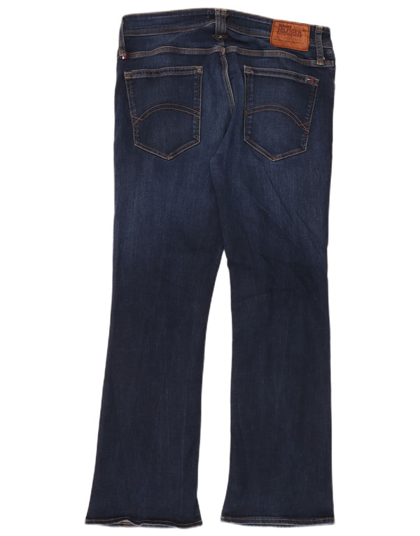 Tommy Hilfiger Mens Zathan Bootcut Jeans W34 L30 Navy Blue Cotton