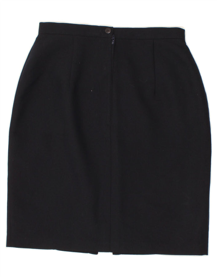 ST. BERNARD Womens Classics Pencil Skirt UK 12 Medium W26 Navy Blue Vintage St. Bernard and Second-Hand St. Bernard from Messina Hembry 