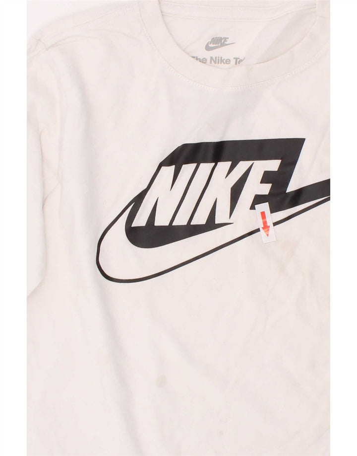 Nike drenge grafisk top langærmet 4-5 år lille hvid