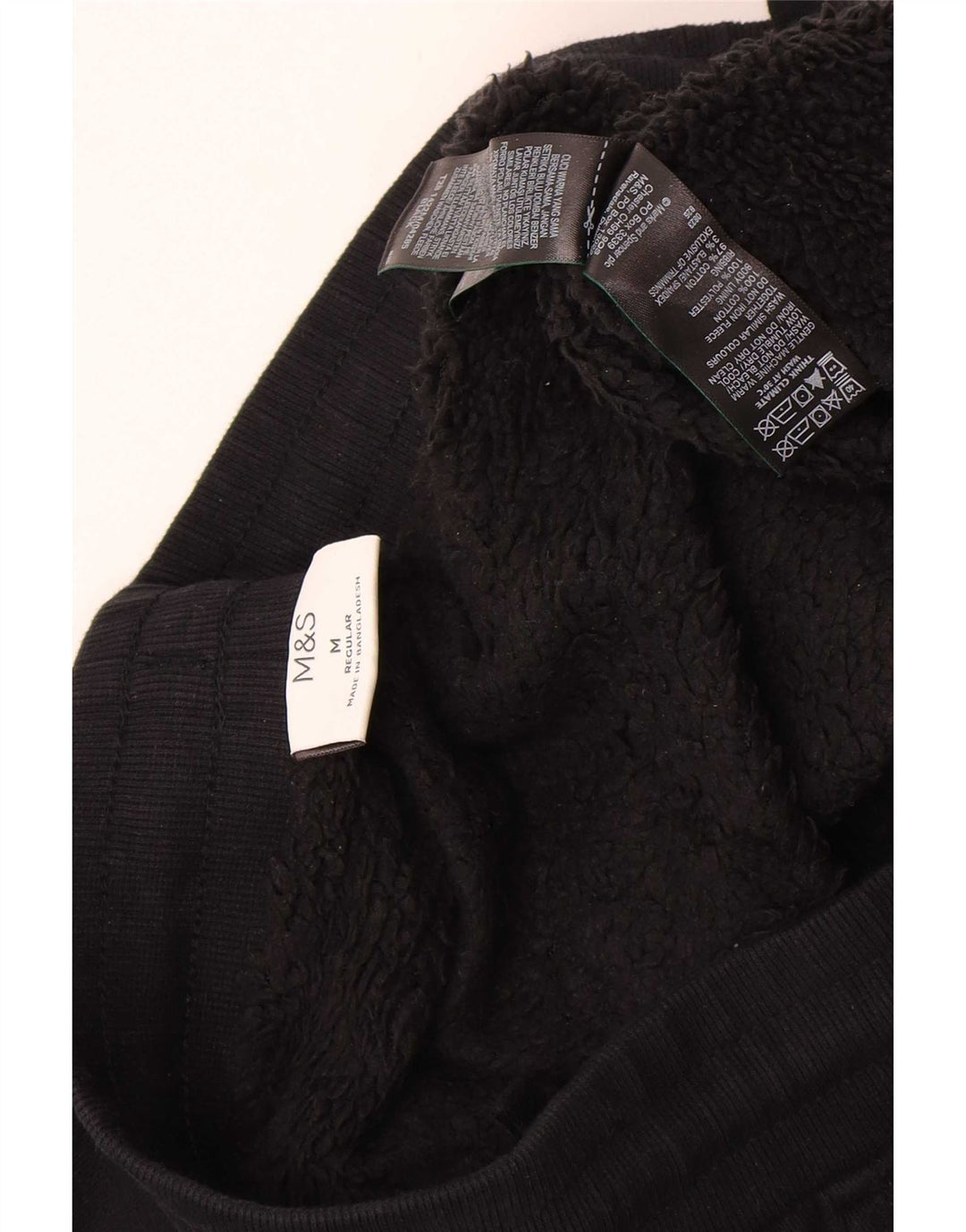 Marks & Spencer Mens Tracksuit Trousers Joggers Medium  Black Cotton