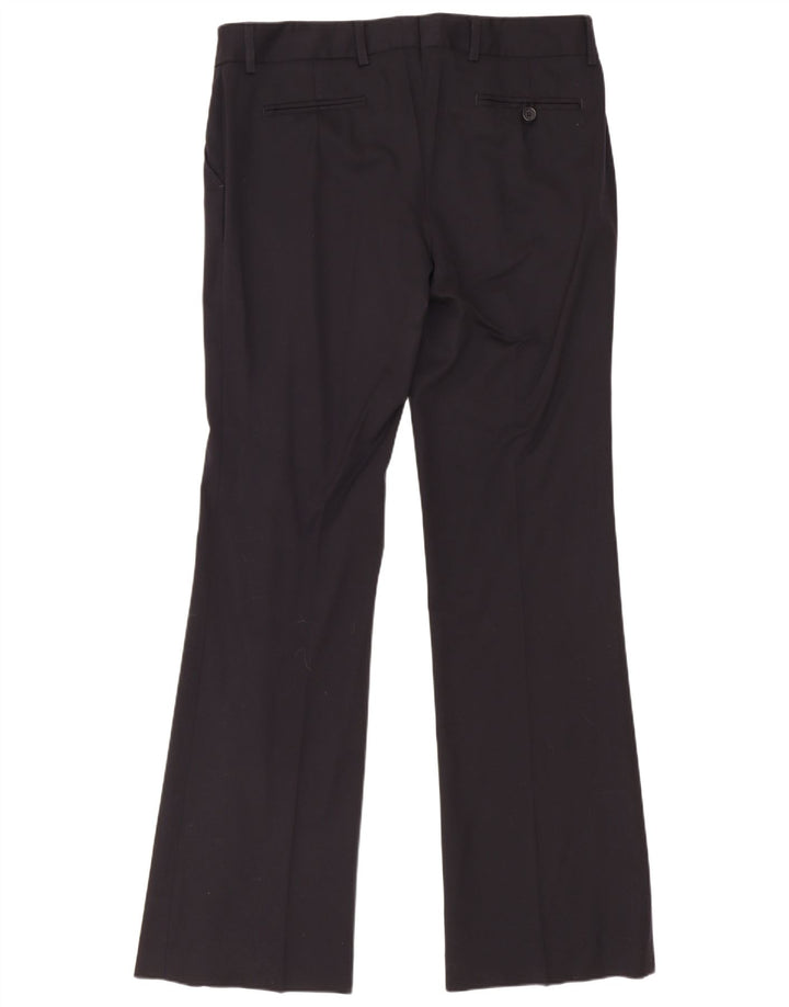 Gant Womens Bootcut Suit Trousers UK 12 Medium W34 L33 Black Wool