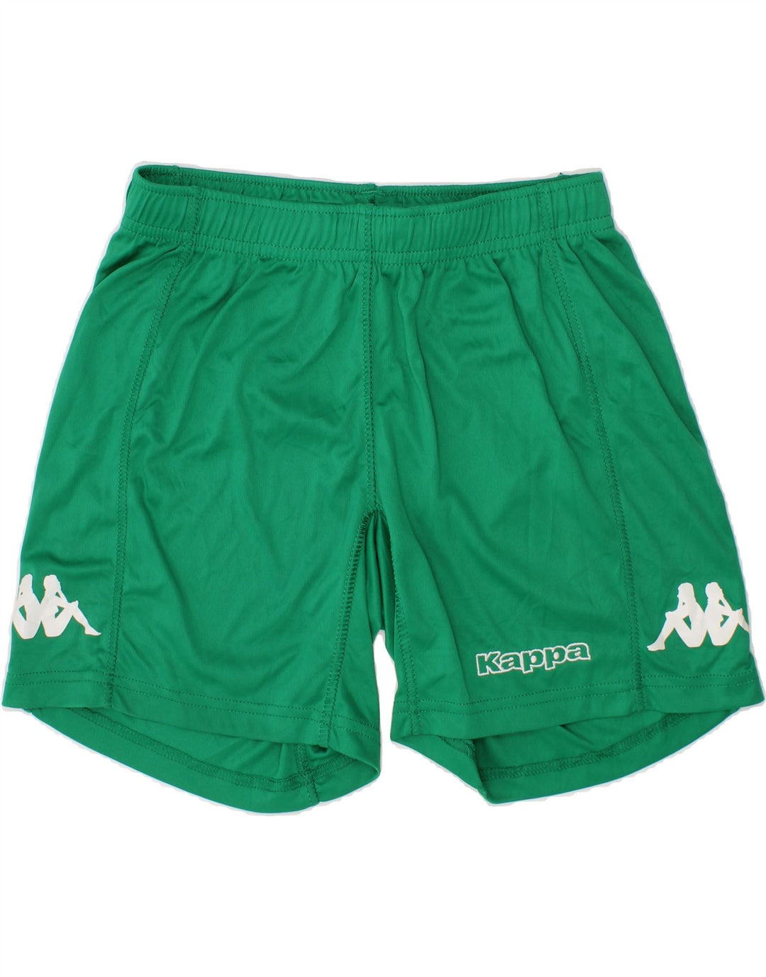 KAPPA Boys Graphic Sport Shorts 7-8 Years Green Polyester Vintage Kappa and Second-Hand Kappa from Messina Hembry 
