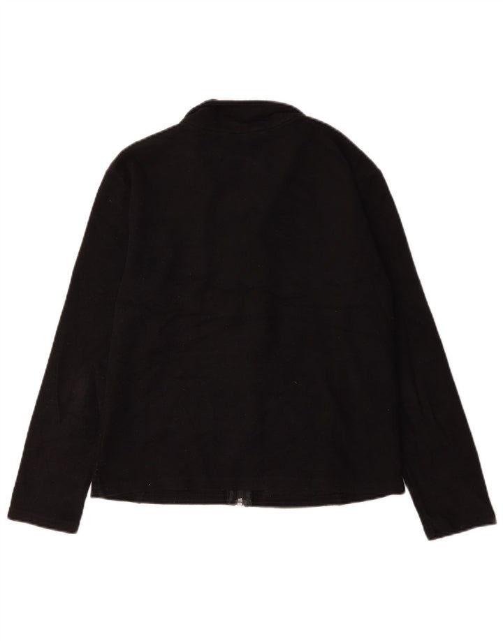 Marks & Spencer Damen Fleecejacke UK 12 Medium Schwarz Polyester