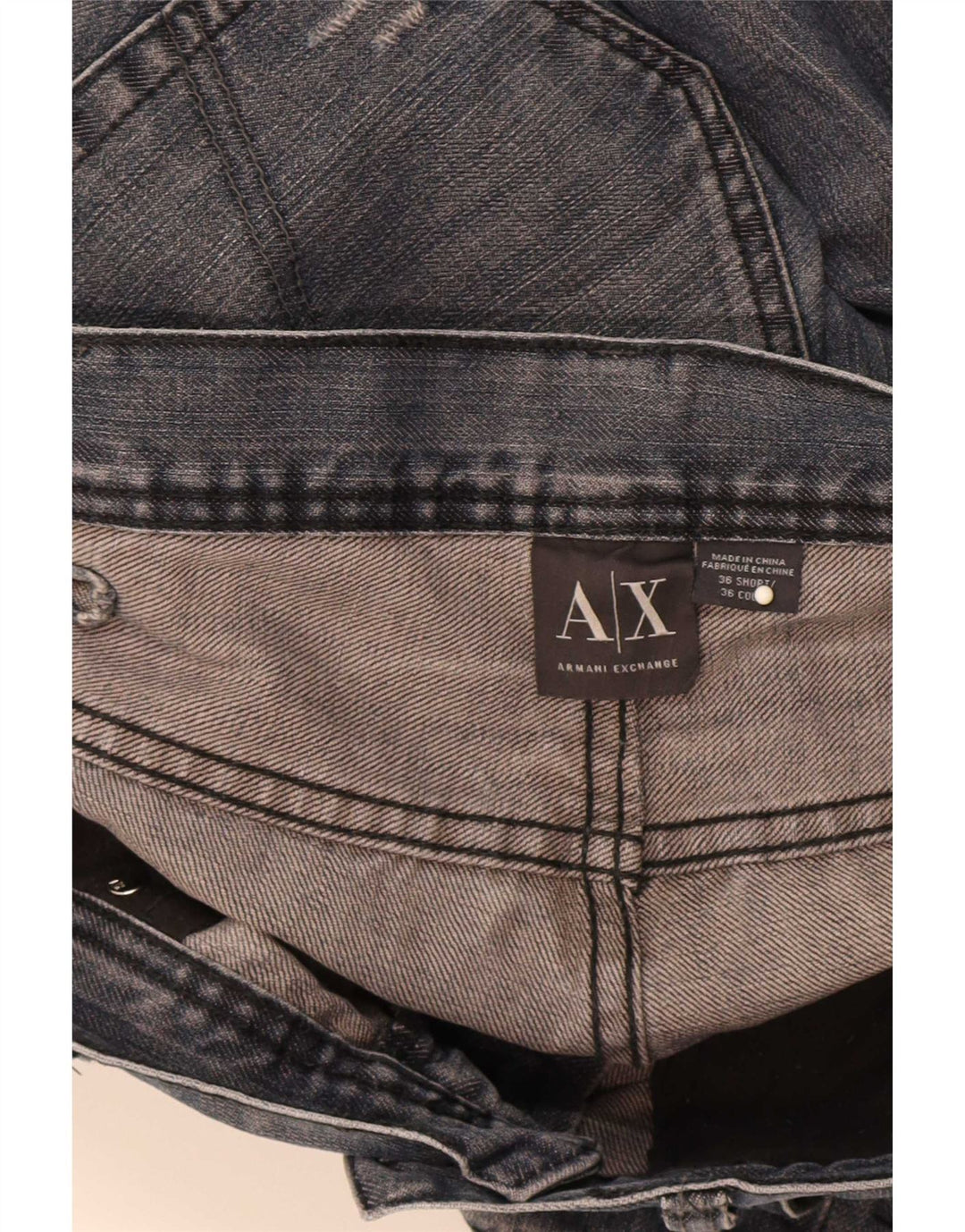 Armani Exchange Mens Straight Jeans W36 L31 Blue