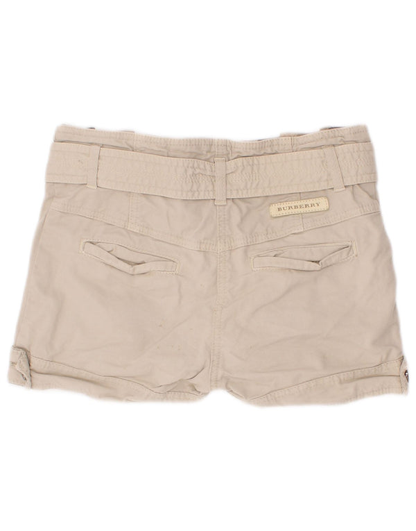 Shorts cargo femininos Burberry 5-6 anos W22 algodão bege