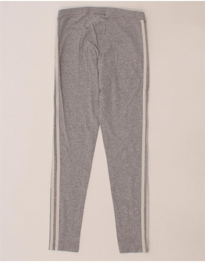 ADIDAS Womens Leggings UK 8 Small Grey Cotton Vintage Adidas and Second-Hand Adidas from Messina Hembry 