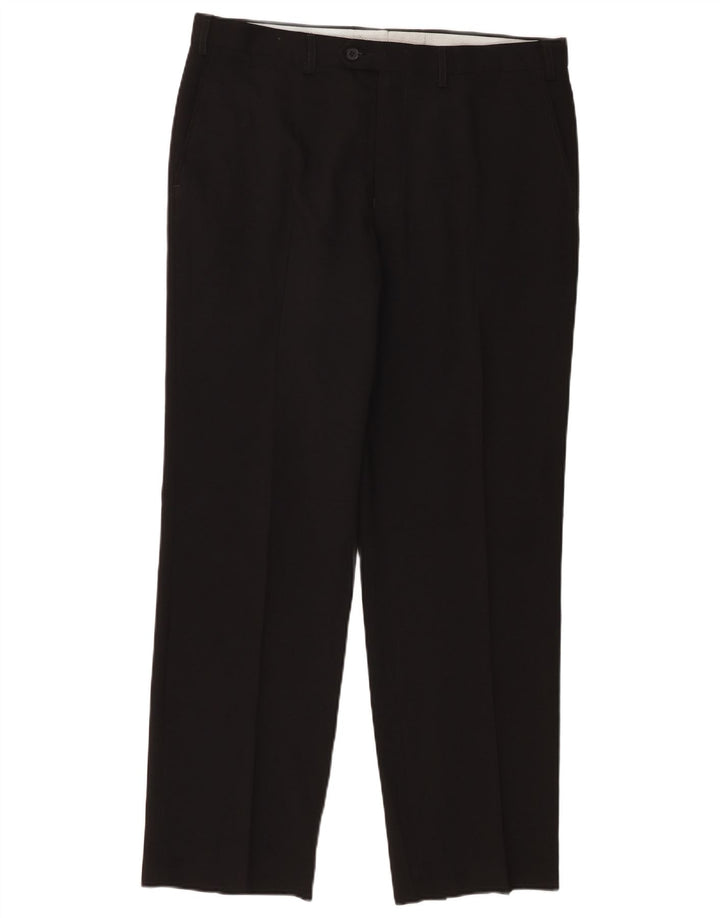 Marks & Spencer Pantaloni drepți pentru bărbați L36 L31 Poliester negru