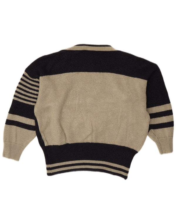 Avant Garde Womens Boat Neck Jumper Sweater EU 40 Medium Navy Blue