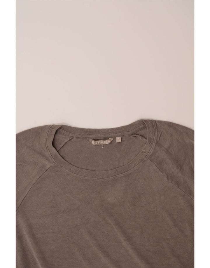 ATHLETA Womens Oversized Sweatshirt Jumper UK 18 XL Grey Modal Vintage Athleta and Second-Hand Athleta from Messina Hembry 