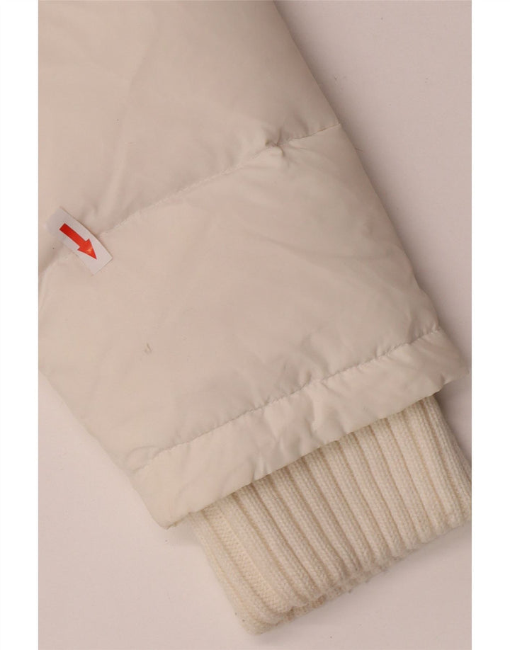 Phard Womens Hooded Padded Jacket UK 14 Medium White Nylon