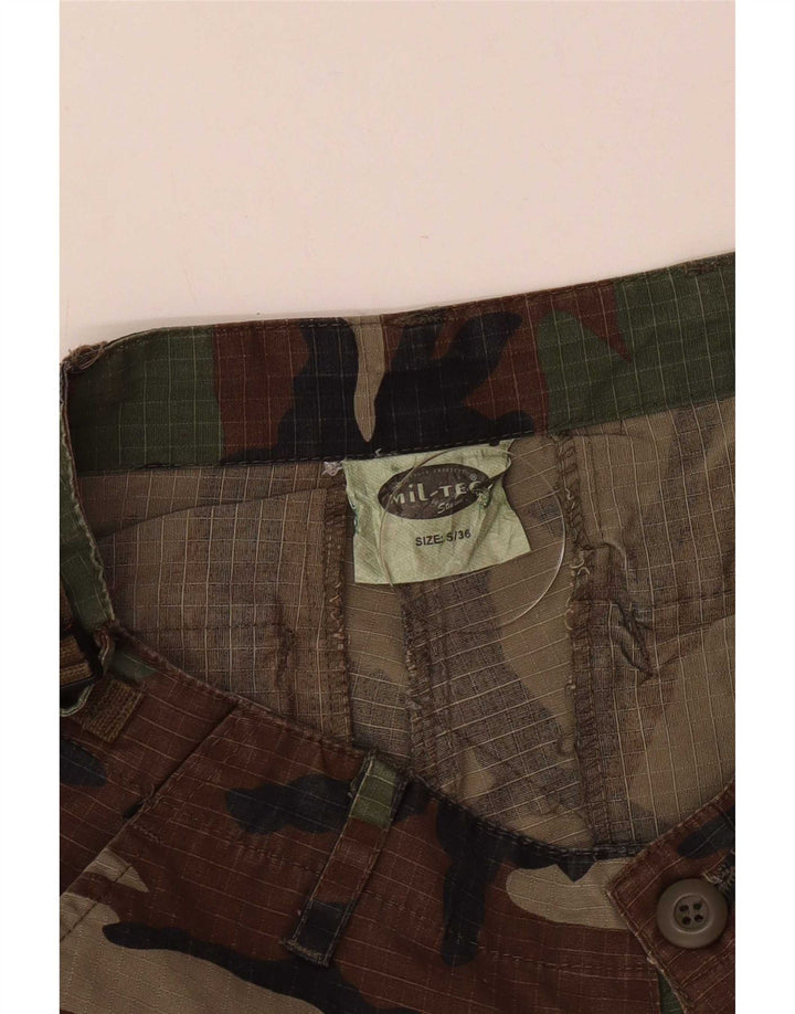 Mil-Tec Mens Straight Cargo Trousers Small W28 L28 Multicoloured Camouflage