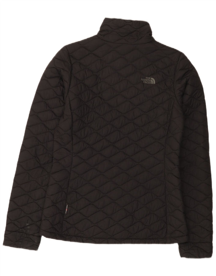 The North Face Womens Quilted Jacket UK 10 Small Black Nylon