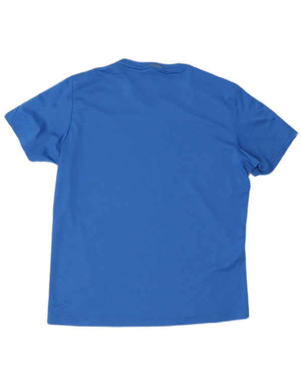 Adidas Mens Climalite T-Shirt Top Medium Blue Polyester