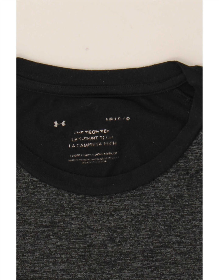 Under Armour Mens T-Shirt Top Large Black Flecked