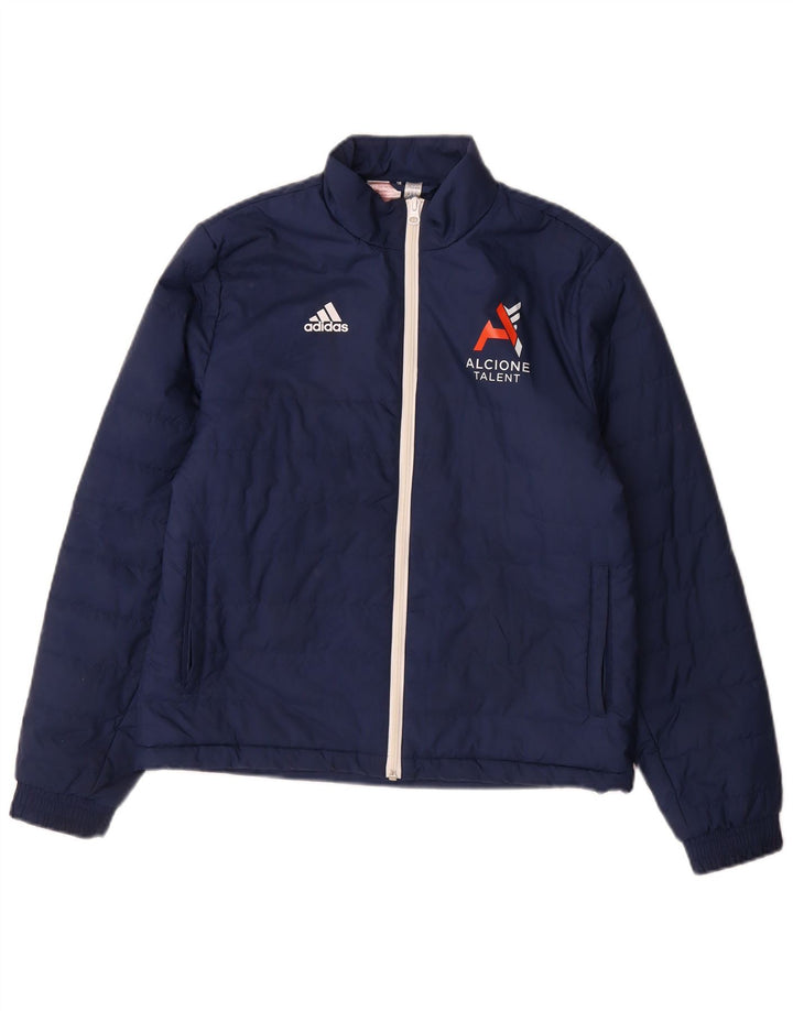 Adidas Jungen Grafik gepolsterte Jacke 13–14 Jahre Marineblau Polyester
