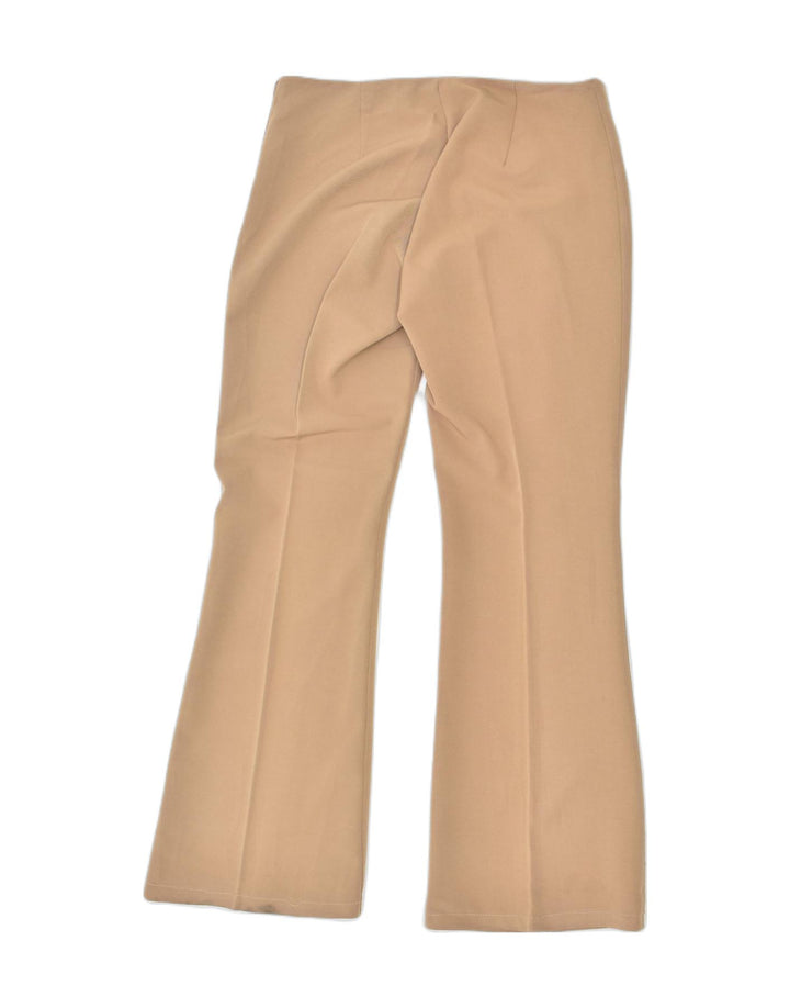 KENTE Womens Bootcut Suit Trousers IT 42 Medium W30 L35 Brown Polyester | Vintage | Thrift | Second-Hand | Used Clothing | Messina Hembry 