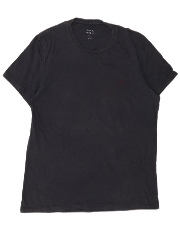 Jack Wills Mens T-Shirt Top Medium Navy Blue Cotton