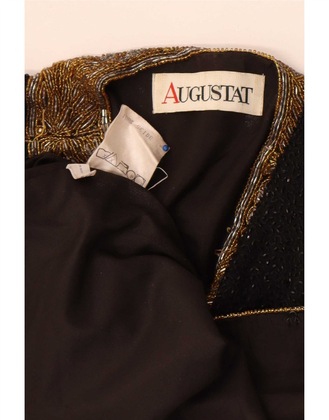 Augustat Womens Open Blazer Jacket IT 42 Medium Black Colourblock Silke