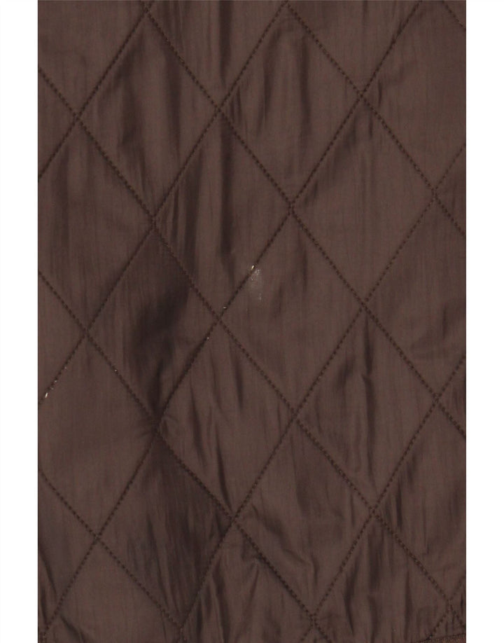 BARBOUR Womens Quilted Jacket UK 12 Medium  Brown Polyamide Vintage Barbour and Second-Hand Barbour from Messina Hembry 