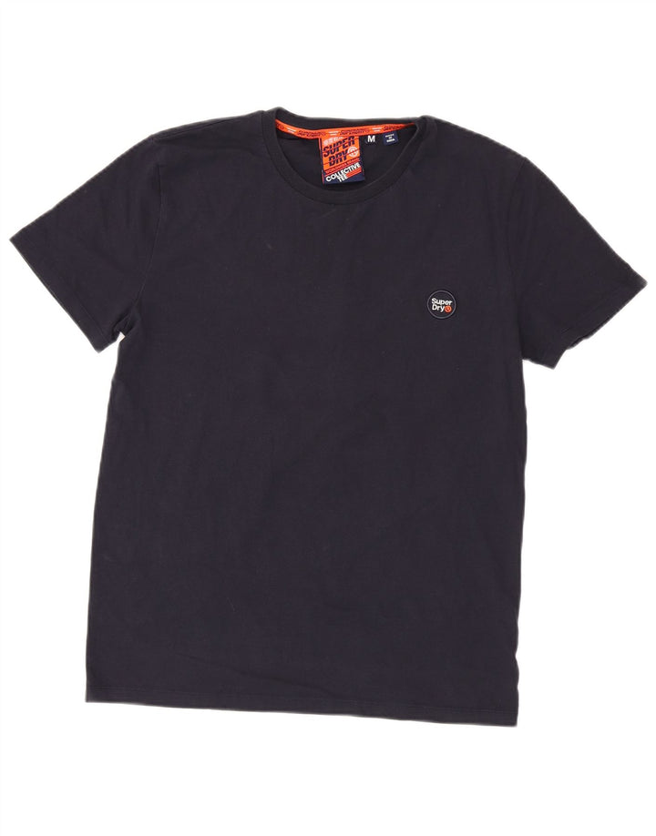 Superdry Mens T-Shirt Top Medium Navy Blue Cotton