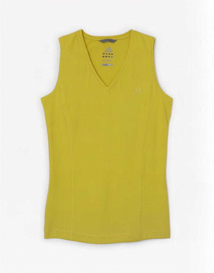 Canotta Adidas Climalite da donna UK 14 poliestere giallo medio
