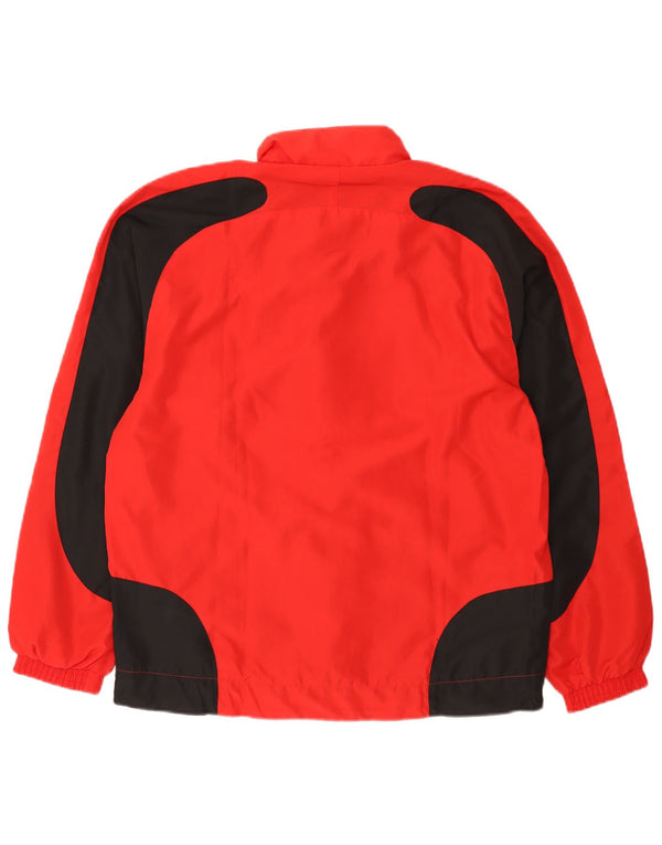 Erima Mens Tracksuit Top Jacket UK 40/42 Medium Red Colourblock Polyester