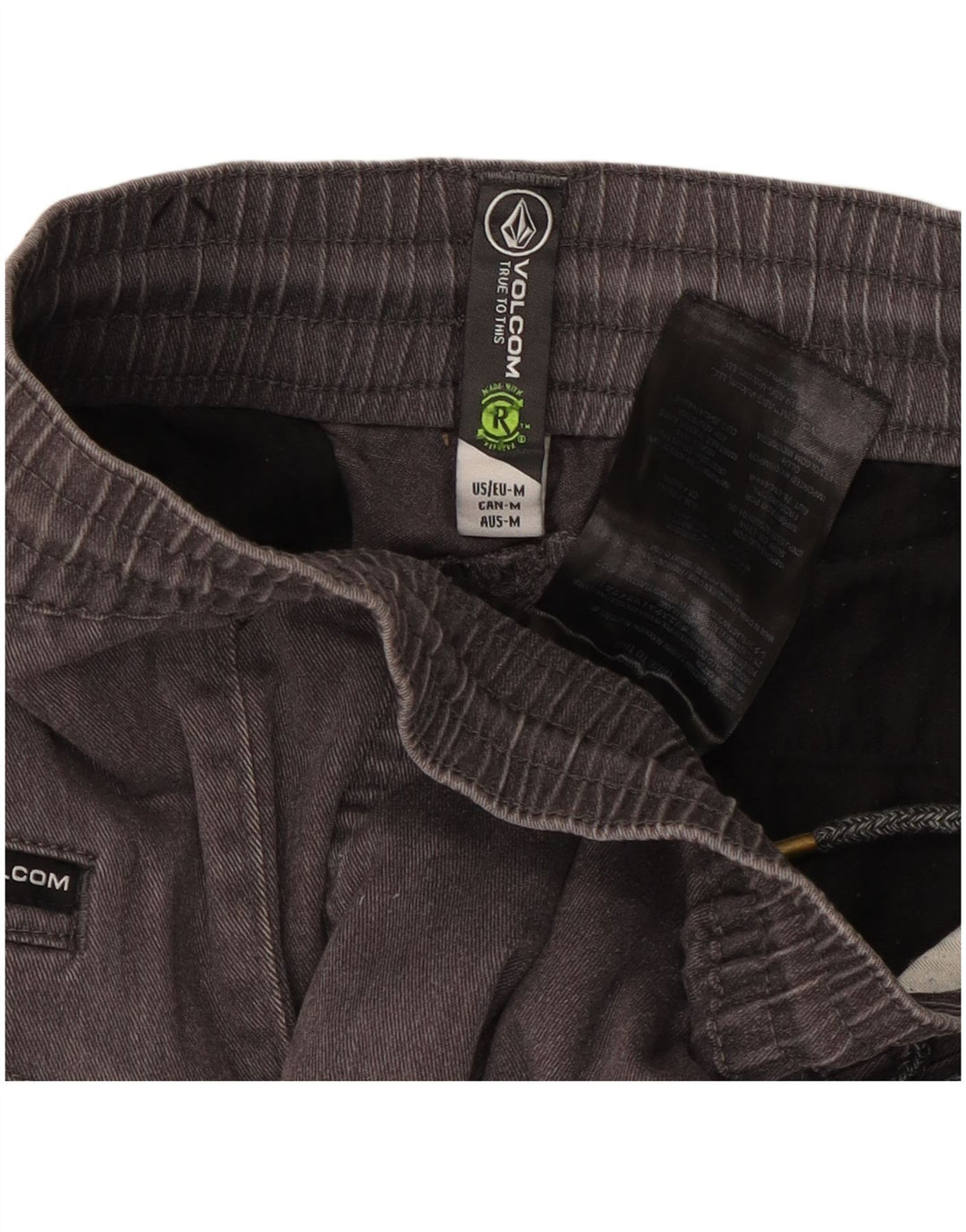 Volcom Womens Joggers Chino Trousers Medium W30 L27 Grey Cotton