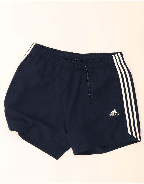 Pantaloncini sportivi Adidas Climalite da uomo XL in poliestere blu navy