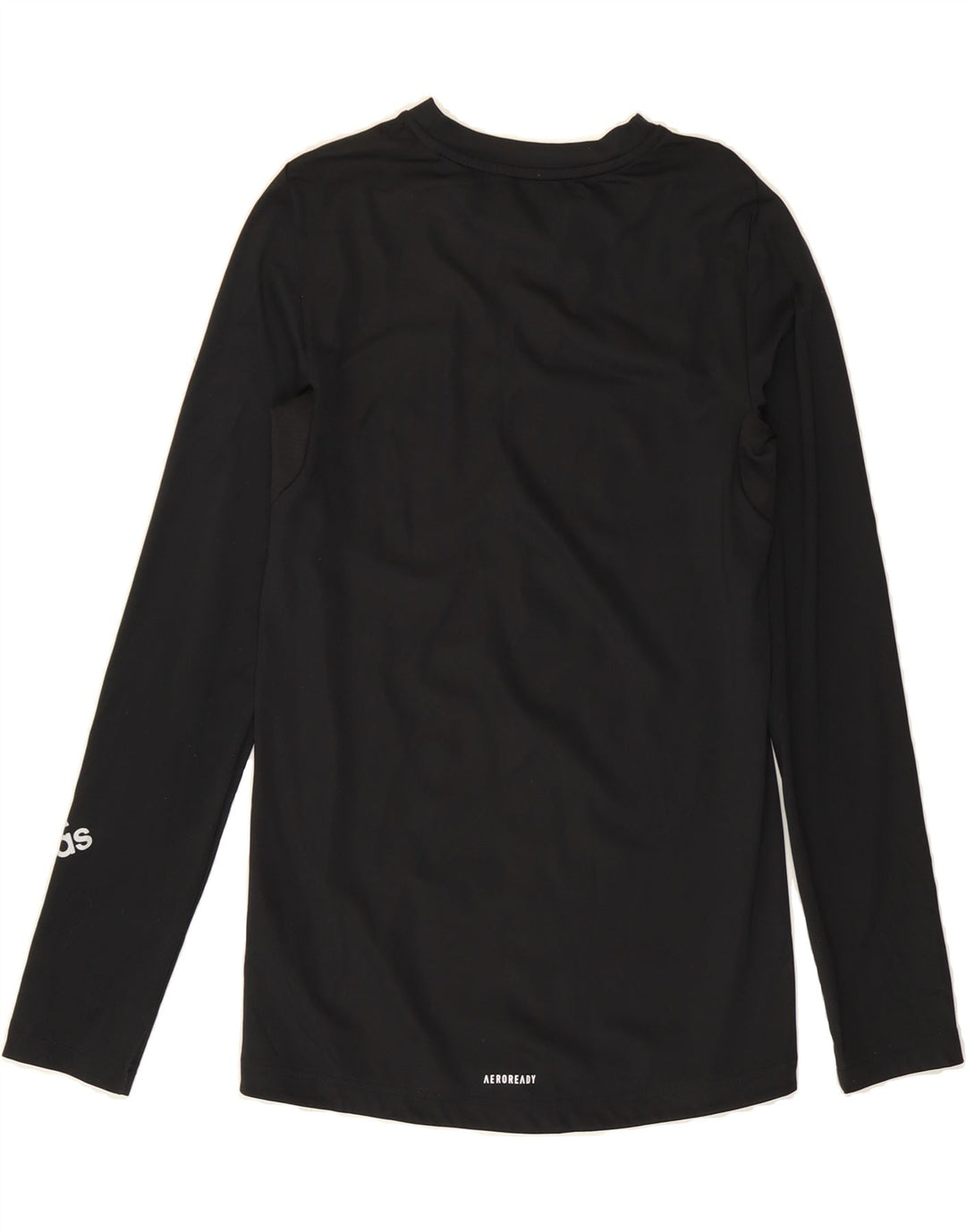 ADIDAS Boys Aeroready Top Long Sleeve 13-14 Years Black Polyester Vintage Adidas and Second-Hand Adidas from Messina Hembry 