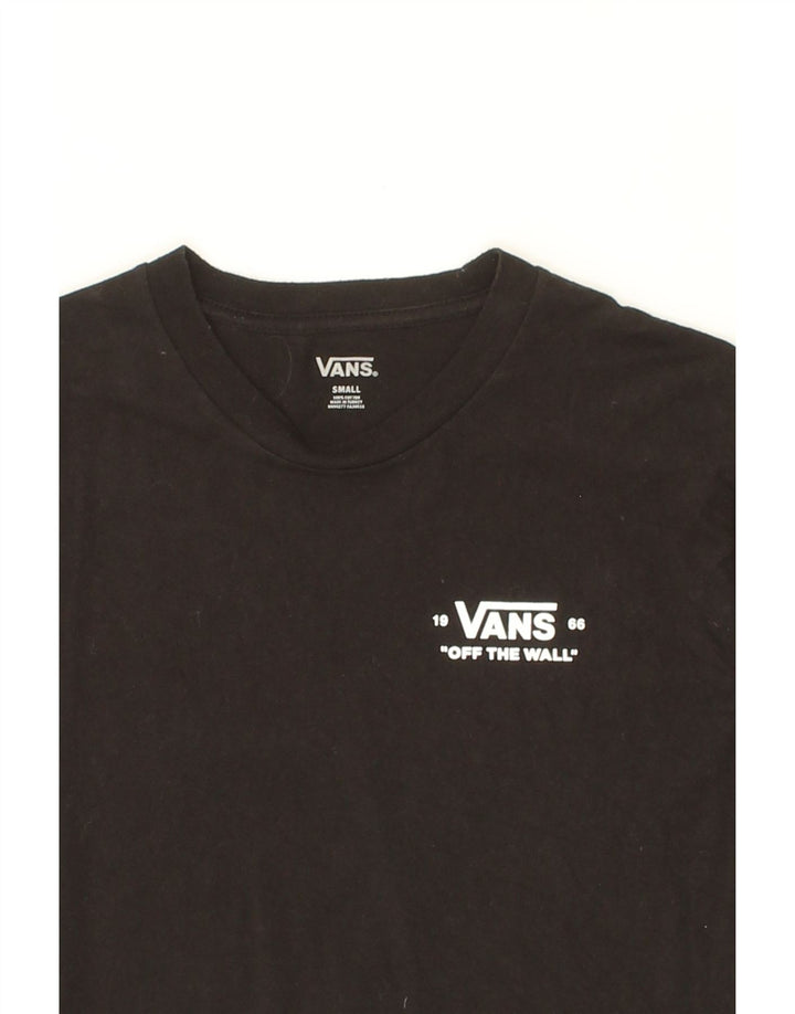 VANS Mens Graphic T-Shirt Top Small Black Cotton Vintage Vans and Second-Hand Vans from Messina Hembry 