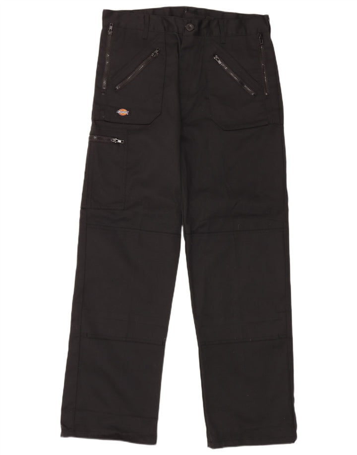 Calças cargo retas masculinas Dickies W32 L31 poliéster preto