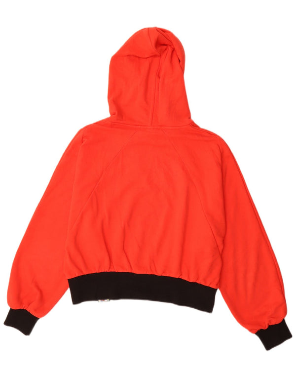 Felpa con cappuccio oversize grafica da donna Puma UK 10 Small Red Colourblock
