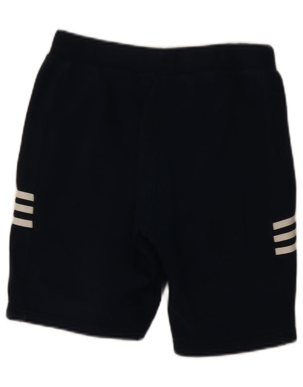 Pantaloncini sportivi grafici Adidas da ragazzo 11-12 anni in cotone blu navy