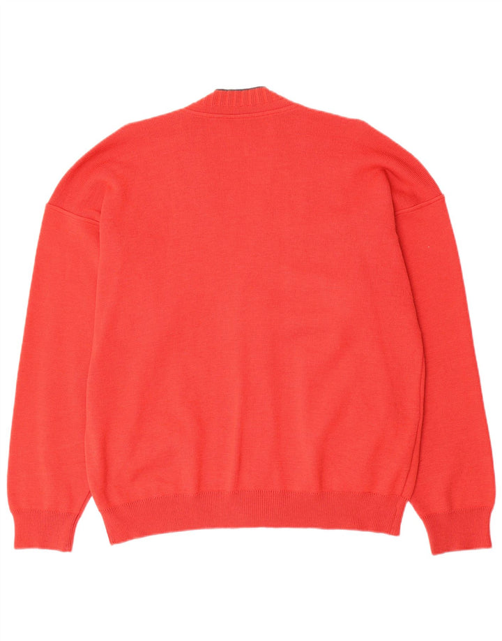 Vintage Mens Cardigan Sweater IT 50 Medium Red Wool