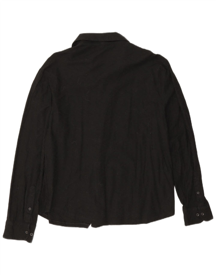 Reiss Herrenhemd 2XL Schwarz Baumwolle
