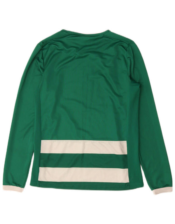 Puma Mens Top Manga Longa Médio Poliéster Listrado Verde