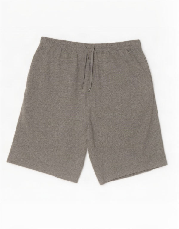 Champion Pantalones cortos deportivos para hombre XL Algodón moteado gris