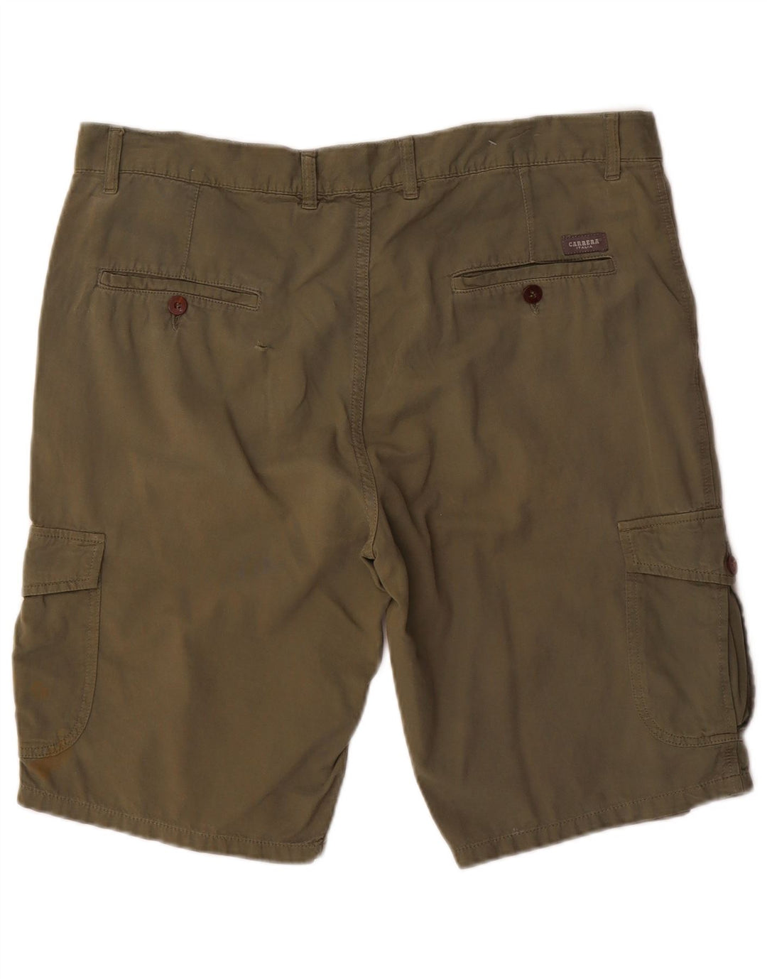 Carrera Mens Cargo Shorts W36 Large Khaki Cotton